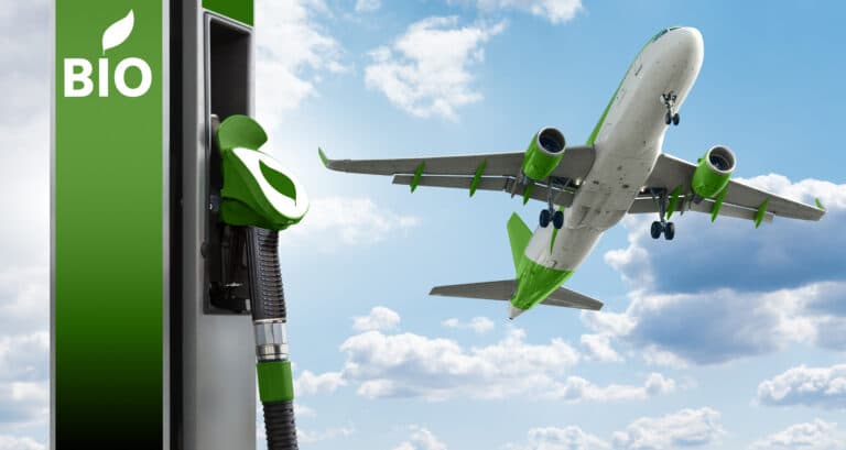 Sustainable aviation fuel from biomass pyrolysis